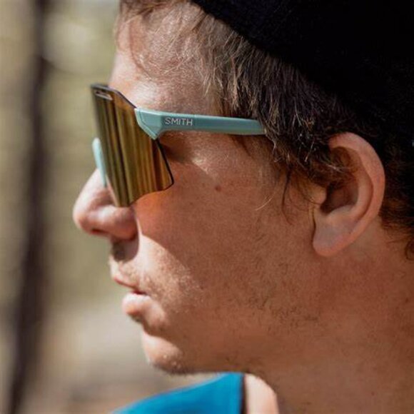 Smith Vert PivLock Sunglasses – Matte Alpine Green, ChromaPop Rose Gold Mirror, - Picture 3 of 8